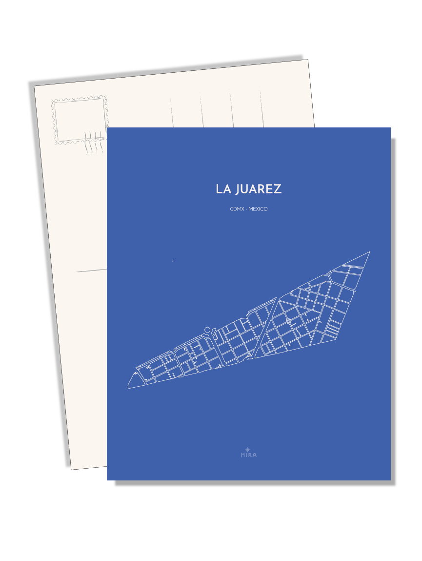 POSTCARD - MAP JUAREZ