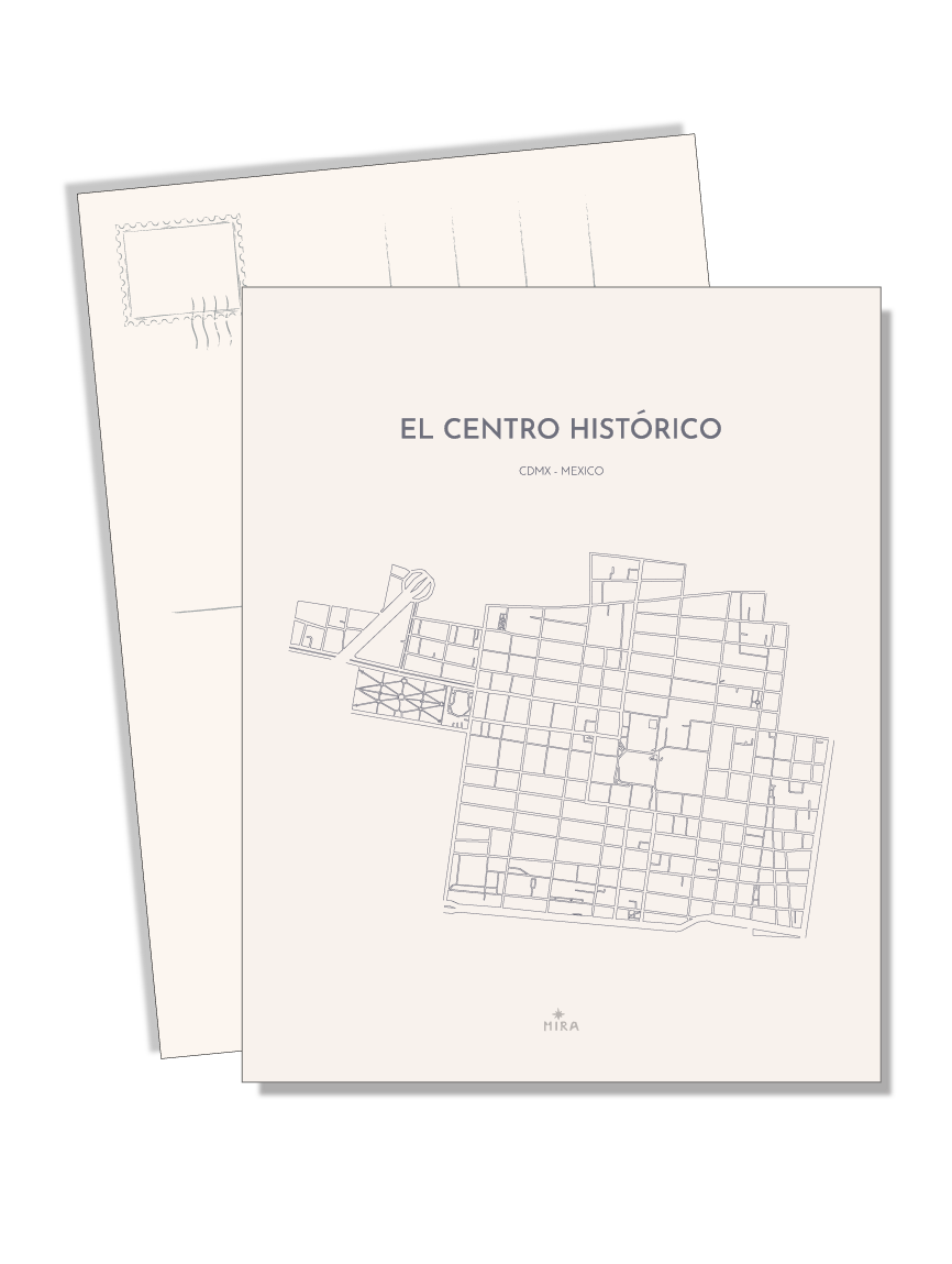 POSTCARD - MAP CENTRO HISTORICO