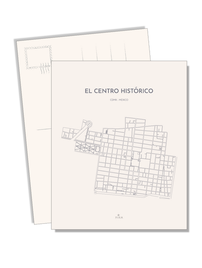 POSTCARD - MAP CENTRO HISTORICO