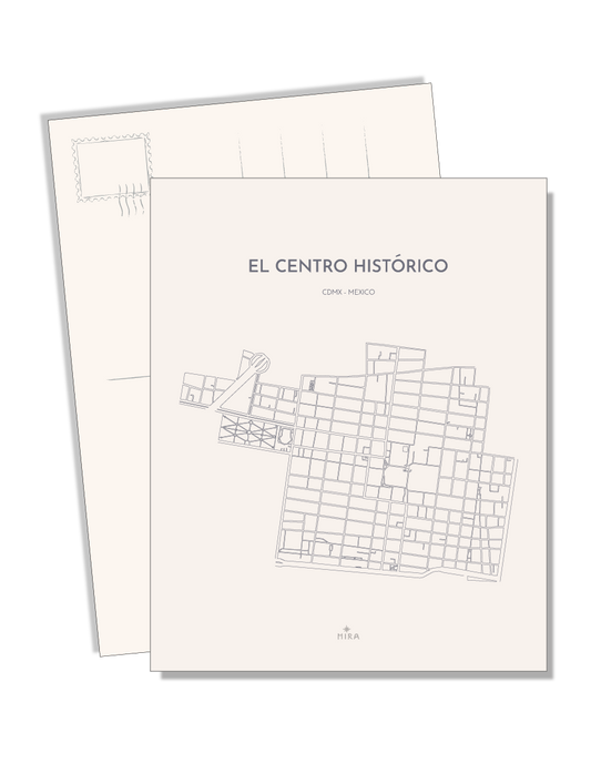 POSTCARD - MAP CENTRO HISTORICO