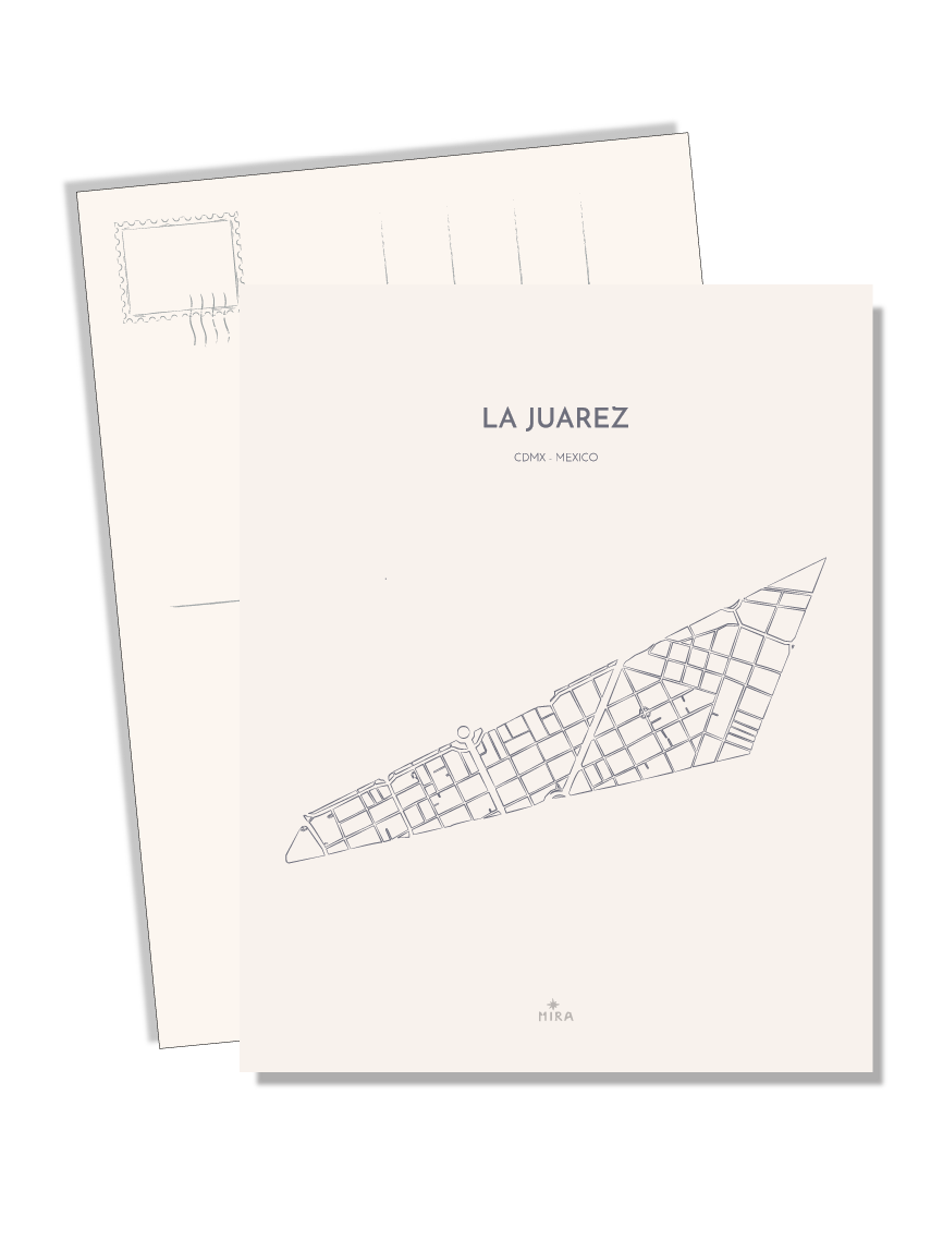 POSTCARD - MAP JUAREZ