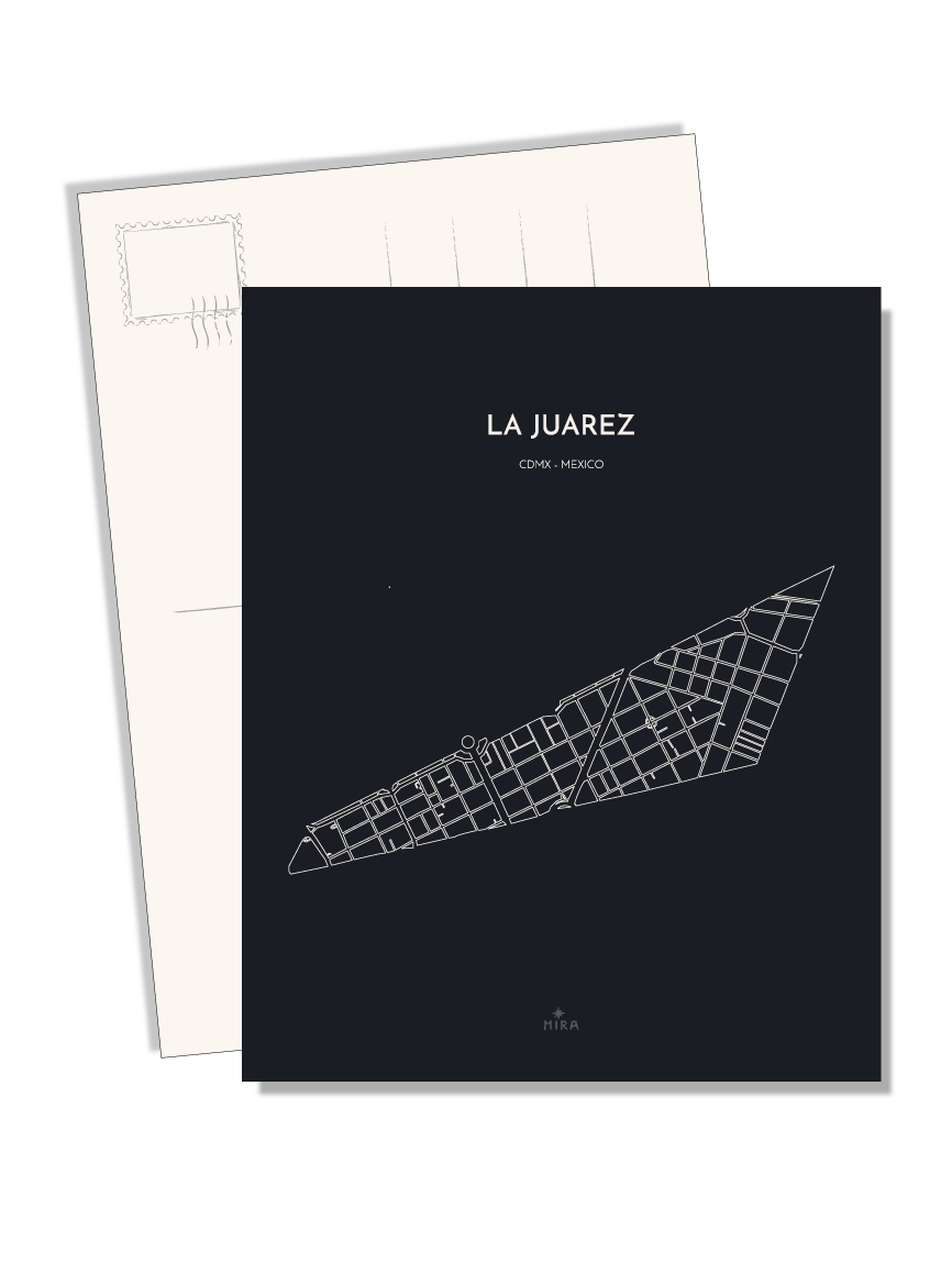 POSTCARD - MAP JUAREZ