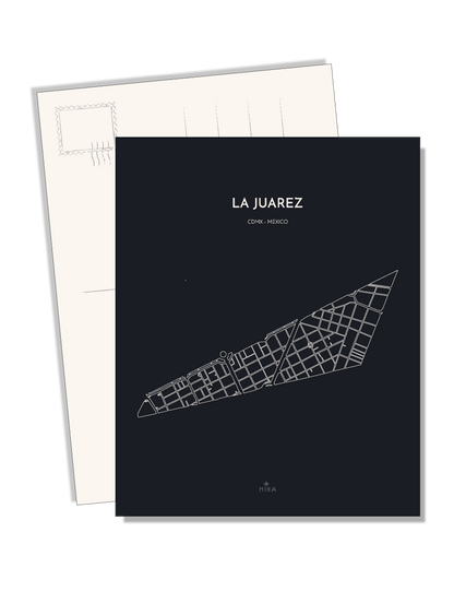 POSTCARD - MAP JUAREZ