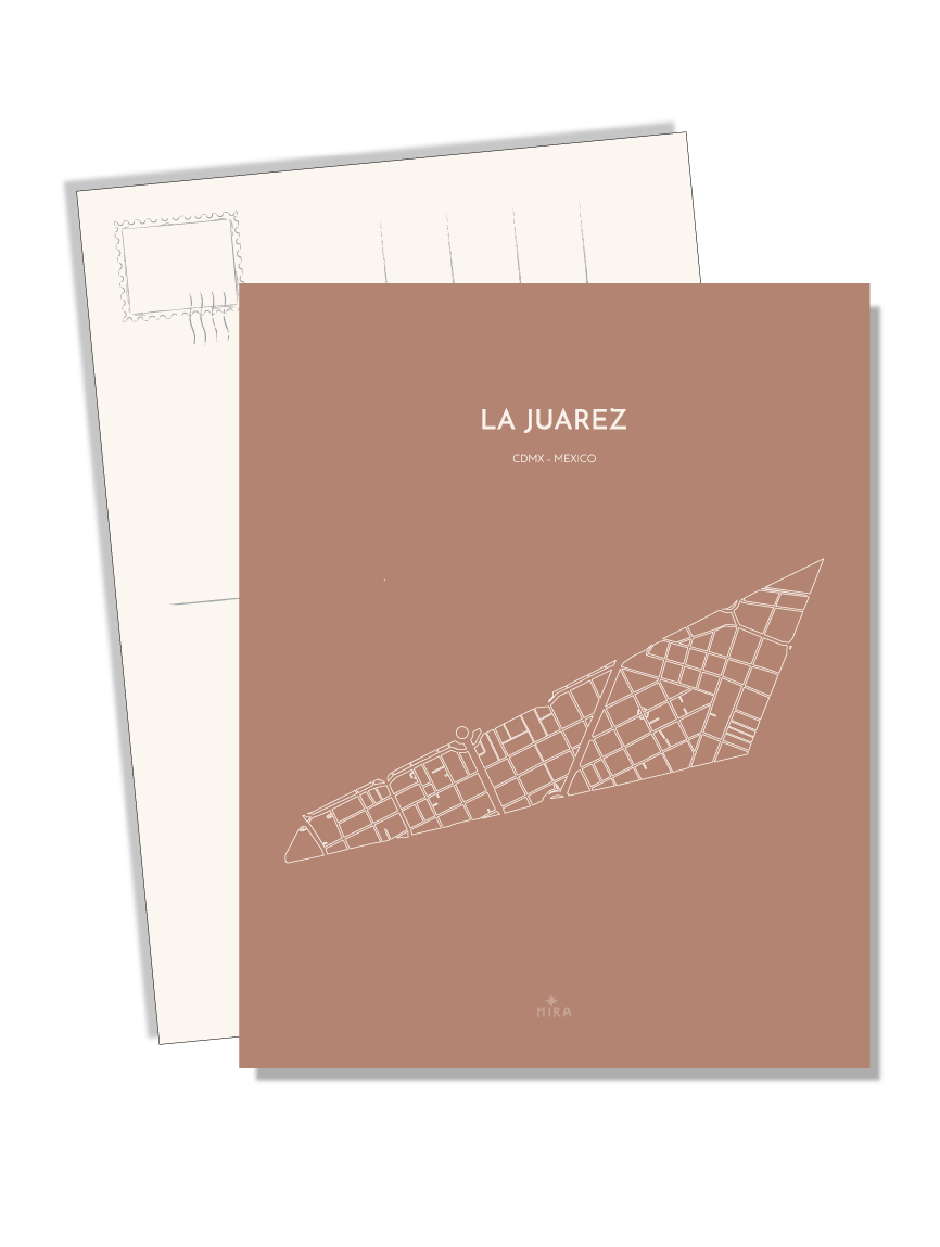 POSTCARD - MAP JUAREZ