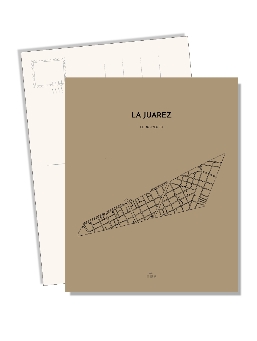 POSTCARD - MAP JUAREZ
