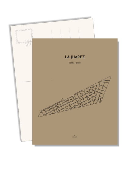 POSTCARD - MAP JUAREZ
