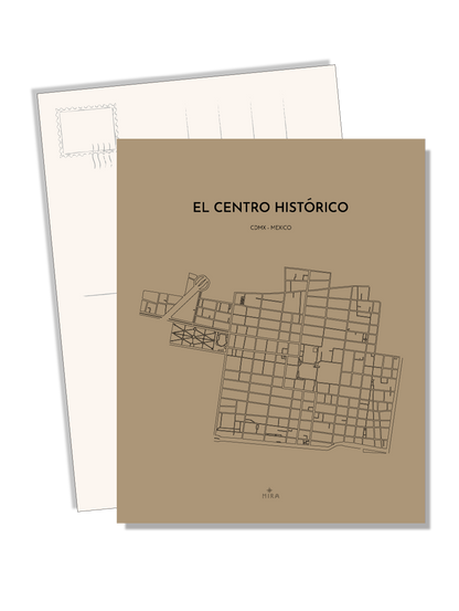 POSTCARD - MAP CENTRO HISTORICO