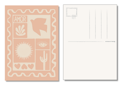 POSTCARD ROSE AMOR