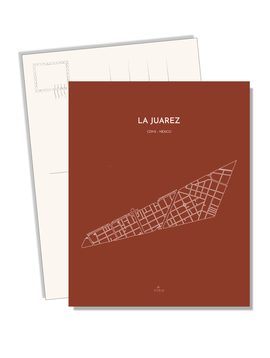 POSTCARD - MAP JUAREZ