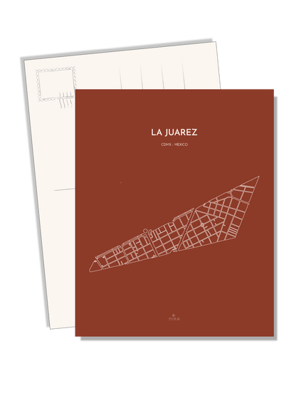 POSTCARD - MAP JUAREZ