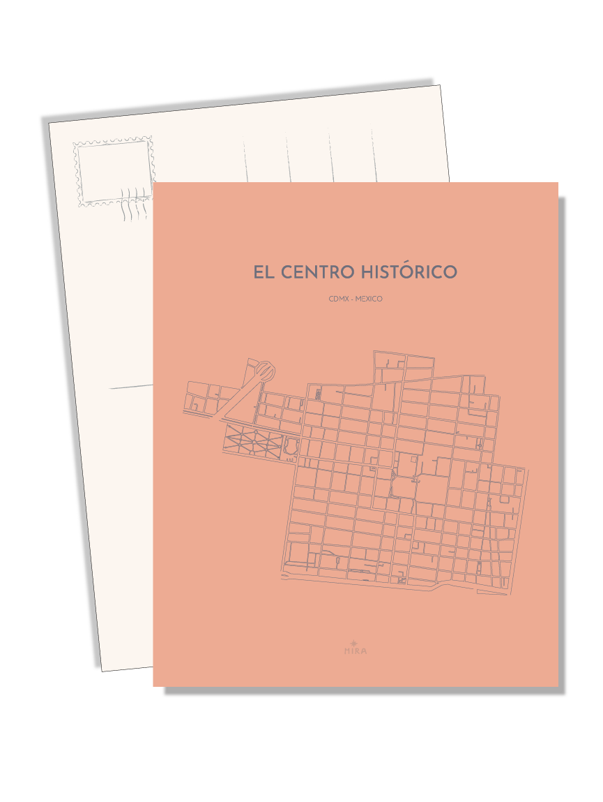 POSTCARD - MAP CENTRO HISTORICO