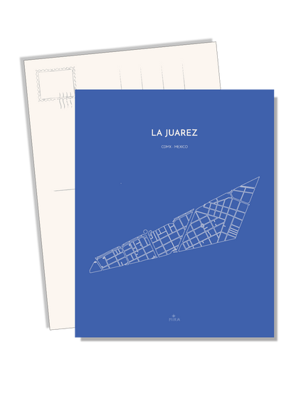 POSTCARD - MAP JUAREZ