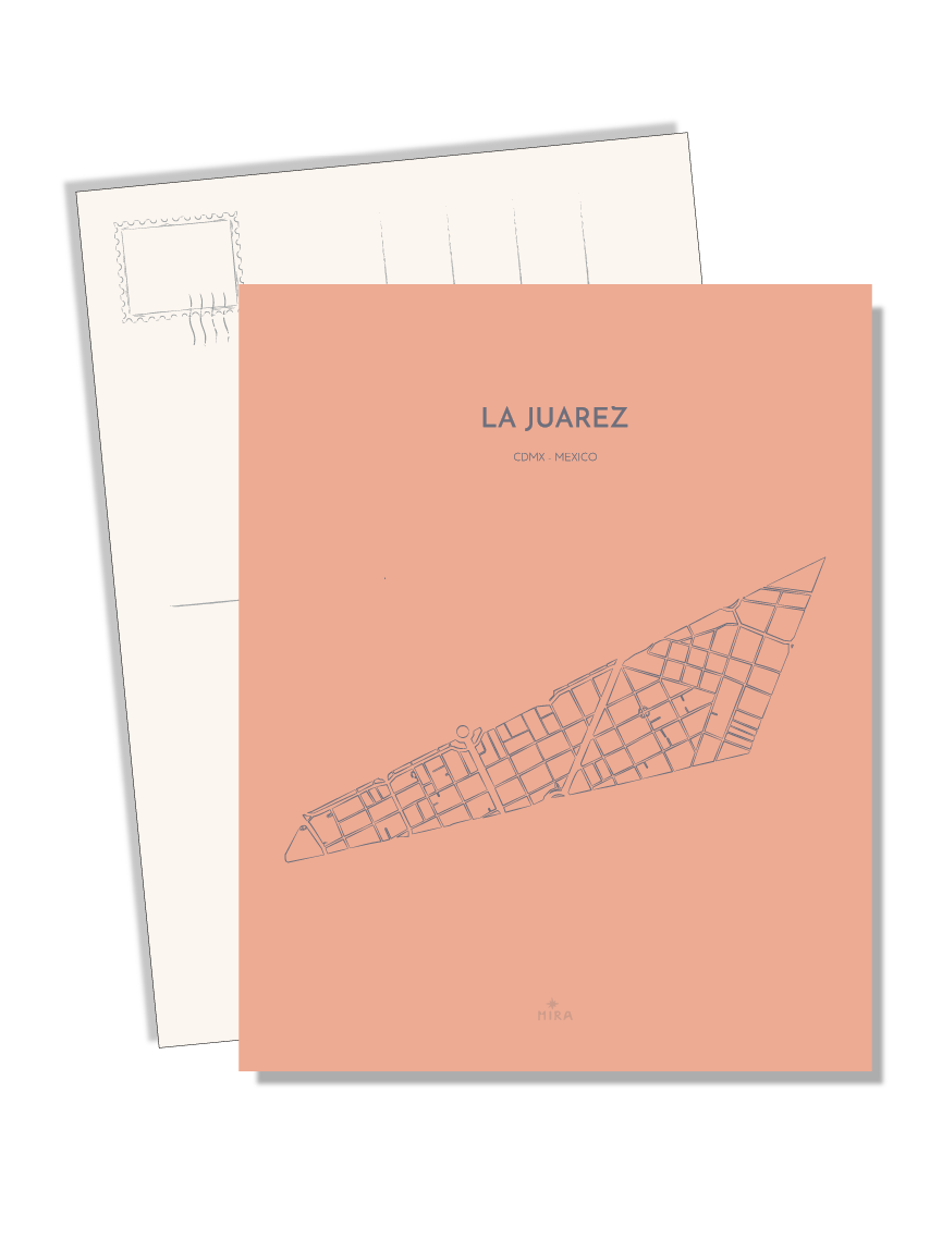POSTCARD - MAP JUAREZ