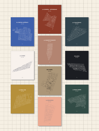 POSTCARD - THE MAP - SET OF 10