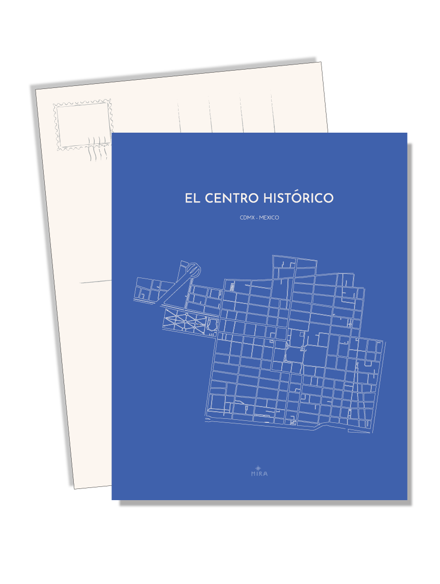POSTCARD - MAP CENTRO HISTORICO