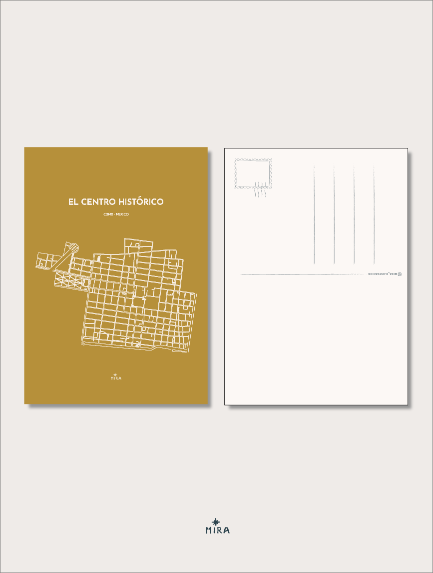 POSTCARD - MAP CENTRO HISTORICO