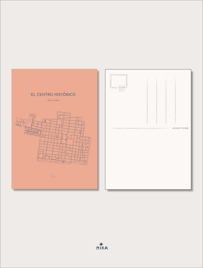 POSTCARD - MAP CENTRO HISTORICO