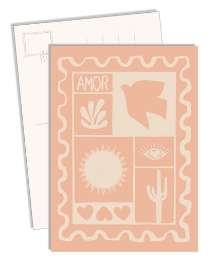 POSTCARD - AMOR - SET OF 5