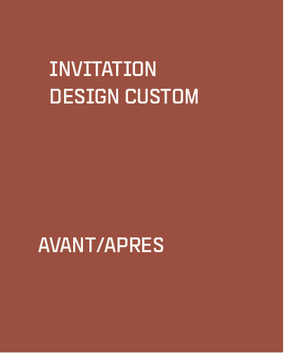 INVITATIONS - DESIGN CUSTOM