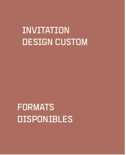 INVITATIONS - DESIGN CUSTOM