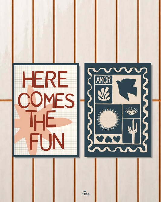 POSTCARD - SEA & SOL - SET OF 2 -